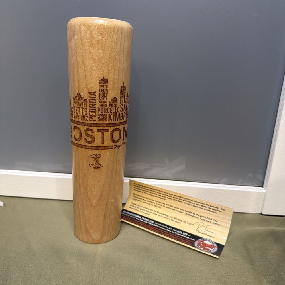Boston Dug Out Engraved Wood Dugout Mug 2018